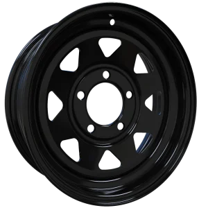 Envy Wheels – TRAILER STEEL SPOKE – Black – 13″x4.5″ -3mm – All weather Wheels – 200GBS-13545